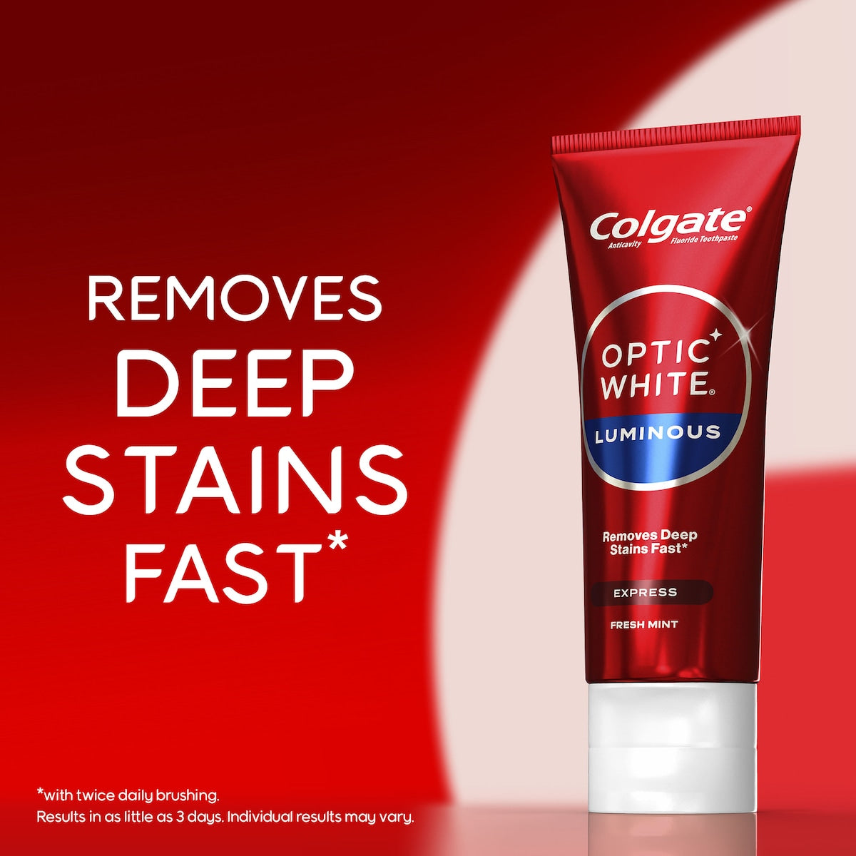 3 x Colgate Teeth Whitening Toothpaste Optic White Expert Express 125g