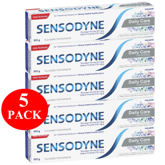 5 x Sensodyne Daily Care & Whitening Toothpaste For Sensitive Teeth 50g