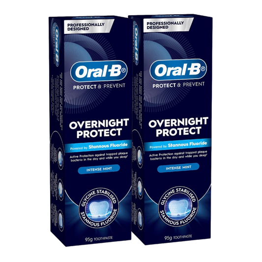 2 x Oral-B Overnight Protect Toothpaste Intense Mint 95g
